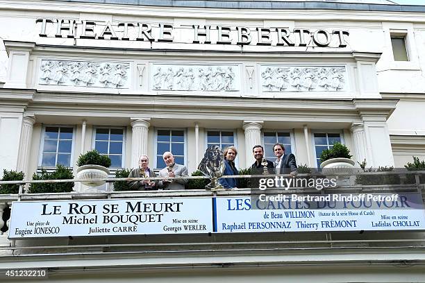 Moliere 2014 of best comedian in "Le Pere" Robert Hirsch, honorary Moliere 2014 for all his career and actor from "Le Roi se meurt" Michel Bouquet,...