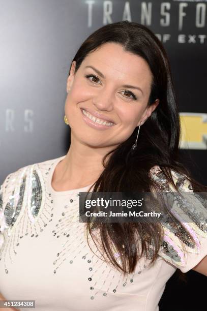 Actress Caroline Morahan attends the New York Premiere of "Transformers: Age Of Extinction" at the Ziegfeld Theatre on June 25, 2014 in New York City.