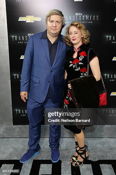 Producer Don Murphy and Susan Montford attend the New York Premiere of "Transformers: Age Of Extinction" at the Ziegfeld Theatre on June 25, 2014 in...