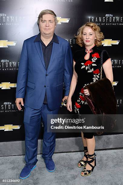 Producer Don Murphy and Susan Montford attend the New York Premiere of "Transformers: Age Of Extinction" at the Ziegfeld Theatre on June 25, 2014 in...