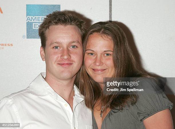 Tom Guiry and guest arrives at 7th Annual Tribeca Film Festival - Yonkers Joe Premiere at Tribeca Performing Arts Center on April 24, 2008 in New...