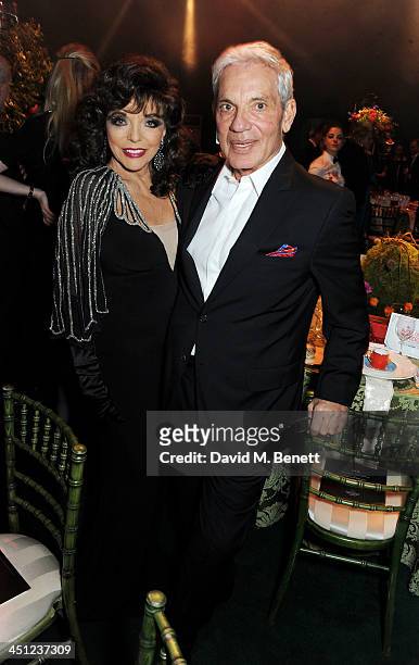 Joan Collins and Simon Reuben attend the Adventure in Wonderland Ball held by The Reuben Foundation in aid of Great Ormond Street Hospital Children's...