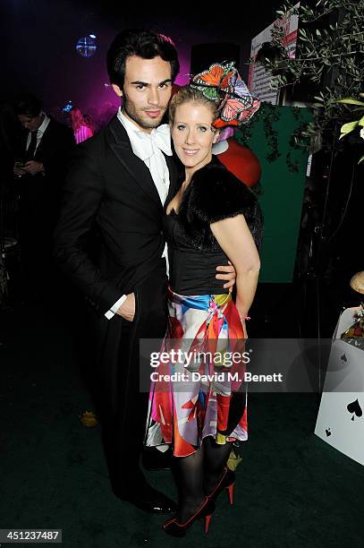 Mark-Francis Vandelli and Elizabeth Esteve attend the Adventure in Wonderland Ball held by The Reuben Foundation in aid of Great Ormond Street...