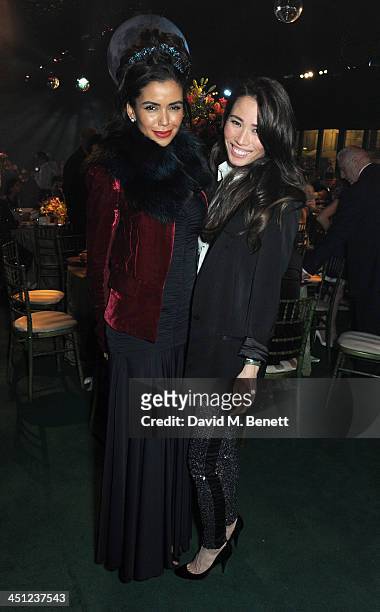 Dayana Pires and Rosemary Marie attend the Adventure in Wonderland Ball held by The Reuben Foundation in aid of Great Ormond Street Hospital...