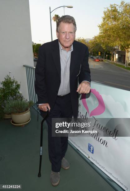 Actor Ryan O'Neal attends the Farrah Fawcett 5th Anniversary Reception at the Farrah Fawcett Foundation on June 25, 2014 in Beverly Hills, California.