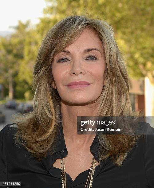 Actress Jaclyn Smith attends the Farrah Fawcett 5th Anniversary Reception at the Farrah Fawcett Foundation on June 25, 2014 in Beverly Hills,...