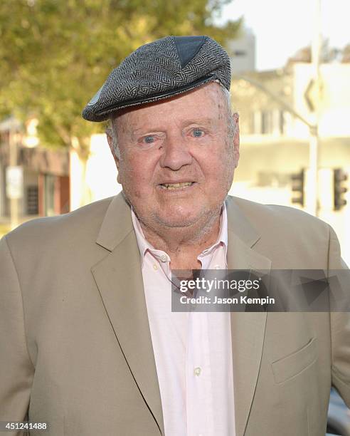 Actor Dick Van Patten attends the Farrah Fawcett 5th Anniversary Reception at the Farrah Fawcett Foundation on June 25, 2014 in Beverly Hills,...