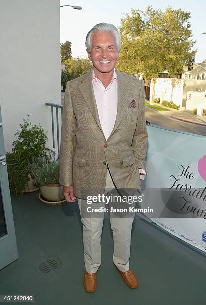 George Hamilton attends the Farrah Fawcett 5th Anniversary Reception at the Farrah Fawcett Foundation on June 25, 2014 in Beverly Hills, California.