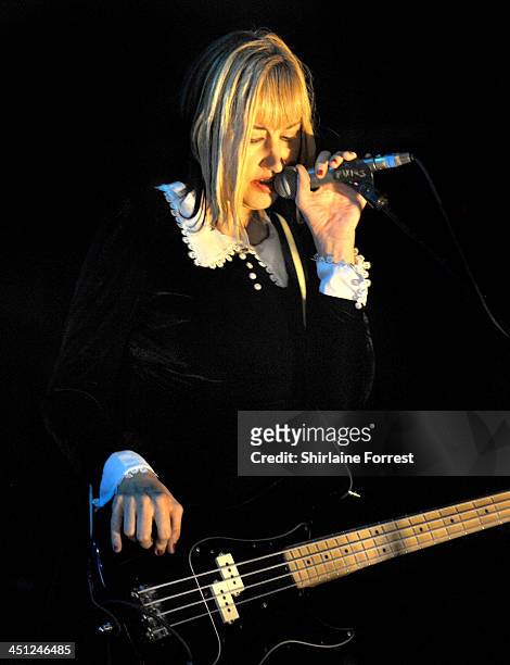 Kim Shattuck of Pixies performs on stage at Apollo on November 21, 2013 in Manchester, United Kingdom.