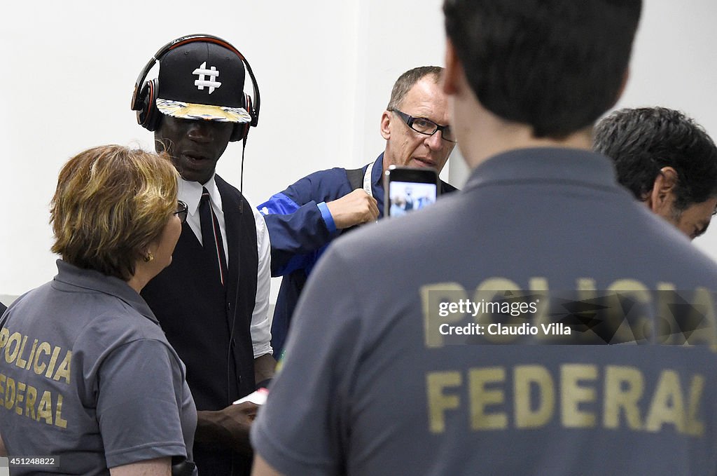 The Italy Football Team Leaves Brazil