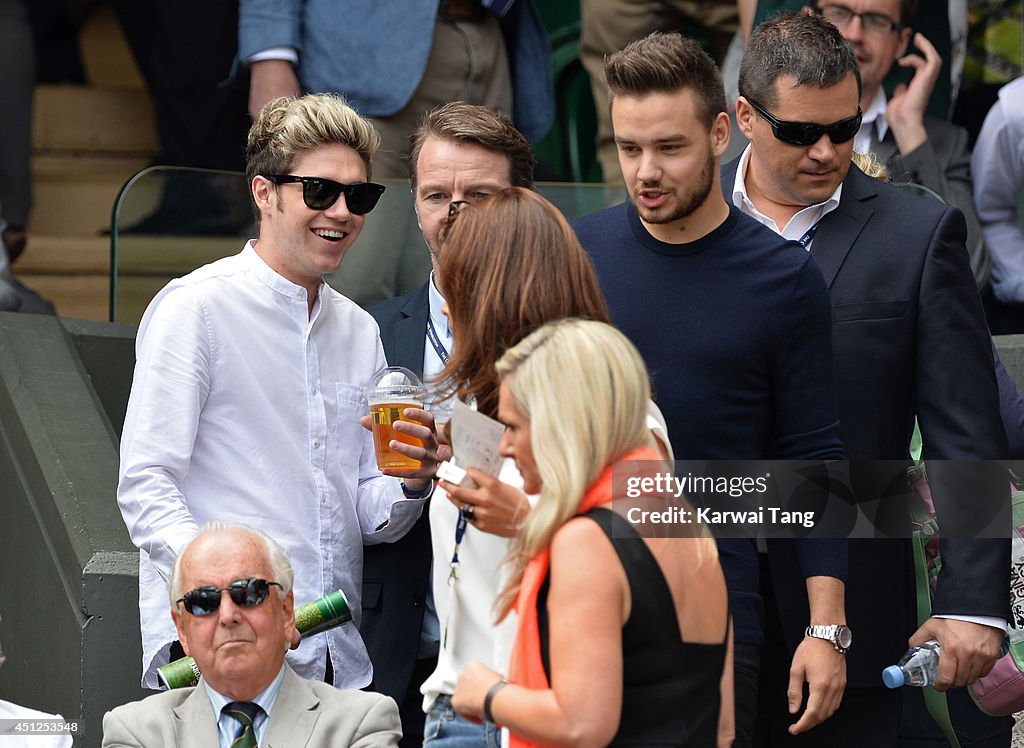 Celebrities Attend The Wimbledon Championships