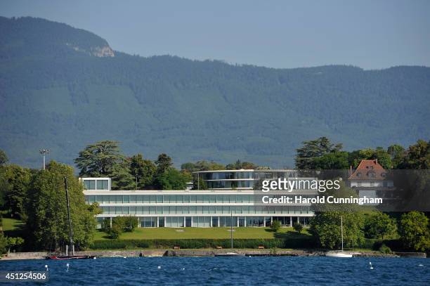 General view of the UEFA headquarters, The House of European Football on June 21, 2014 in Nyon, Switzerland.