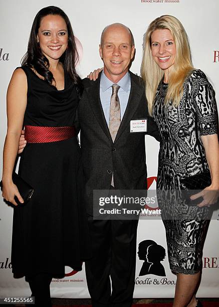 Founder and President of Blood:Water Mission Jena Nardella, figure skater Scott Hamilton, and Tracie Hamilton attend the Red Tie Gala Hosted by...