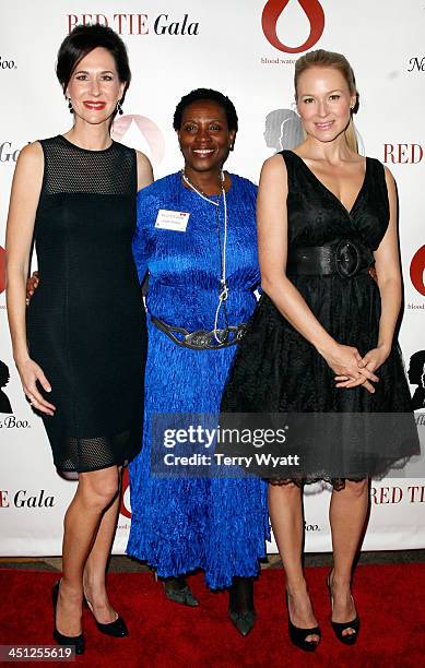 Founder & CEO of Noodle & Boo Christine Burger, Linda Parker, and singer/songwriter Jewel attend the Red Tie Gala Hosted by Blood:Water Mission and...