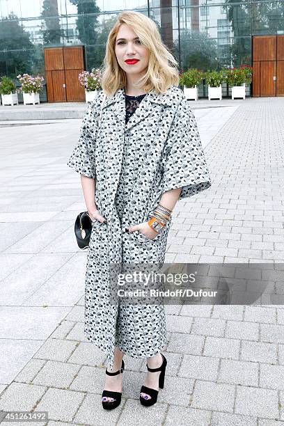 Camille Seydoux attends the Louis Vuitton show as part of the Paris Fashion Week Menswear Spring/Summer 2015, on June 26, 2014 in Paris, France.