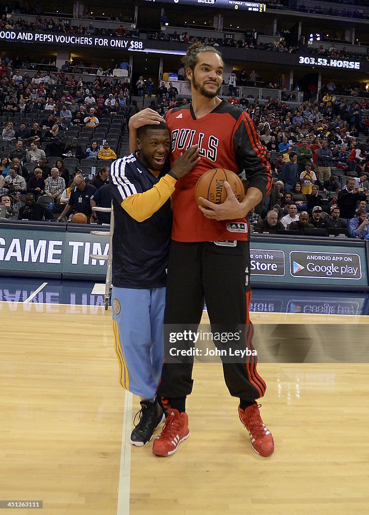 Denver Nuggets versus the Chicago Bulls