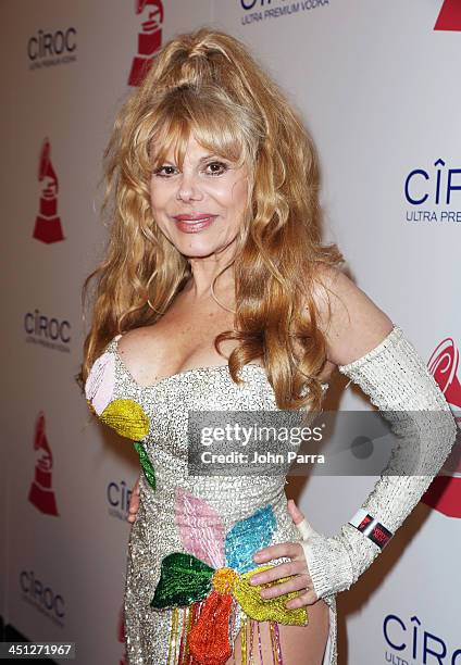 Actress/guitarist Charo attends The 14th Annual Latin GRAMMY Awards after party at the Mandalay Bay Events Center on November 21, 2013 in Las Vegas,...