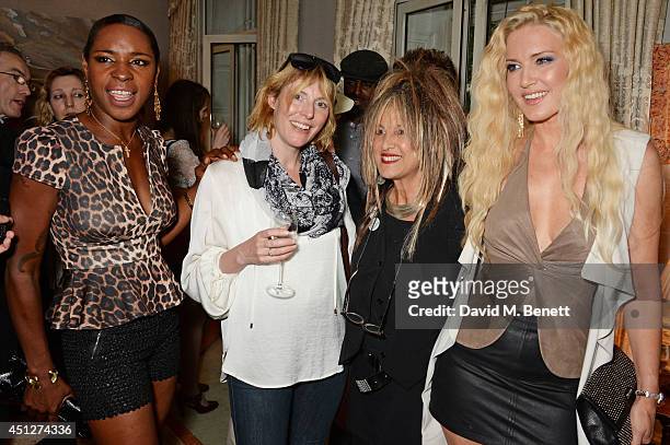 Sonique, Anna Winslet, Elizabeth Emanuel and Emma Noble attend a drinks reception hosted by The House Of Britannia to celebrate their new joint...