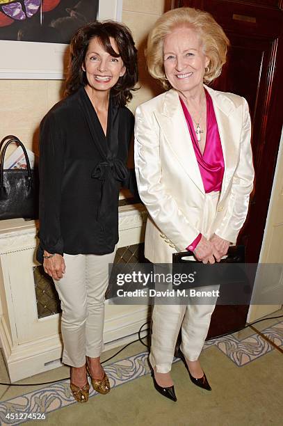 Cherry Gillespie and Lady Rona Delves Broughton attend a drinks reception hosted by The House Of Britannia to celebrate their new joint venture with...