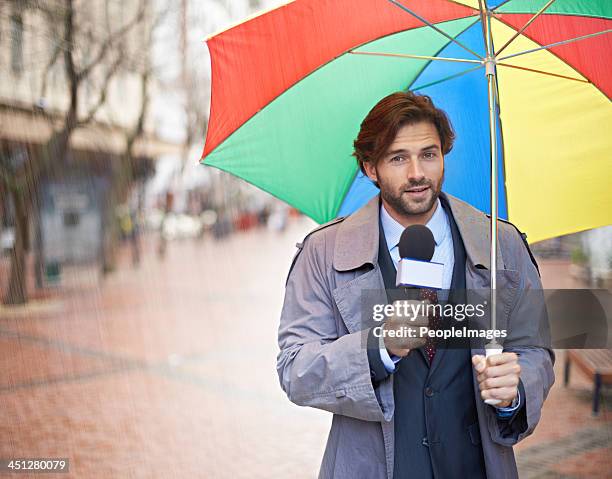 and it looks like rain today folks! - meteorologist stock pictures, royalty-free photos & images