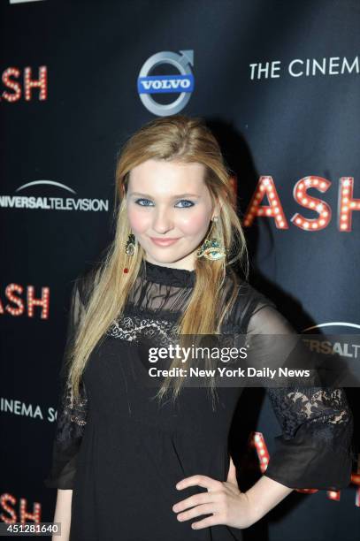 Abigail Breslin at the Cinema Society World Premiere held at the Metropolitan Museum Of Art of the NBC Musical Drama Series "SMASH"