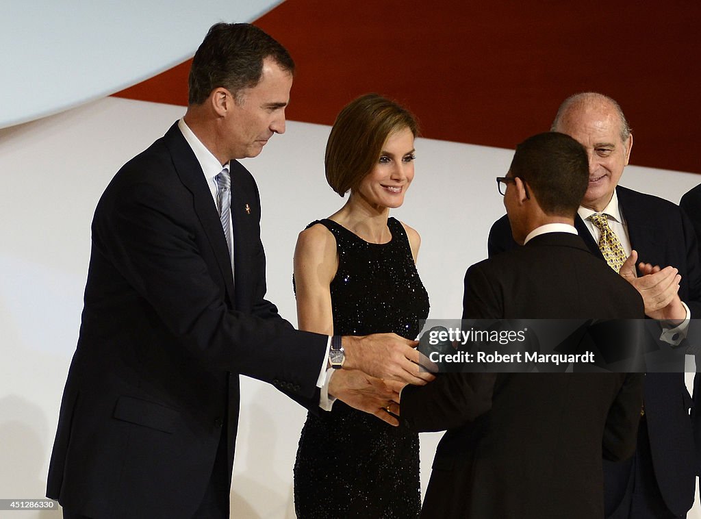 Spanish Royals Attend 'Principe de Girona' Foundation Awards