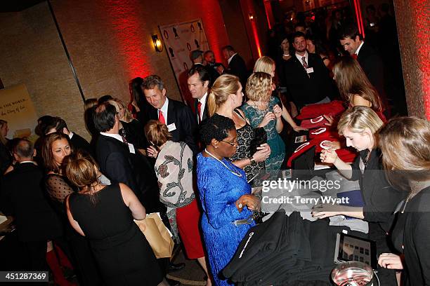 General view of atmosphere at the Red Tie Gala Hosted by Blood:Water Mission and sponsored by Noodle & Boo at Hutton Hotel on November 21, 2013 in...