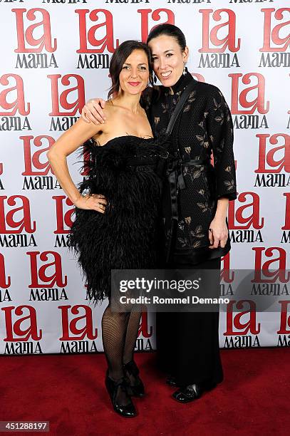 Nicole Ansari and Mia Yoo attend the 2013 La MaMa DIY gala at La MaMa Annex on November 21, 2013 in New York City.