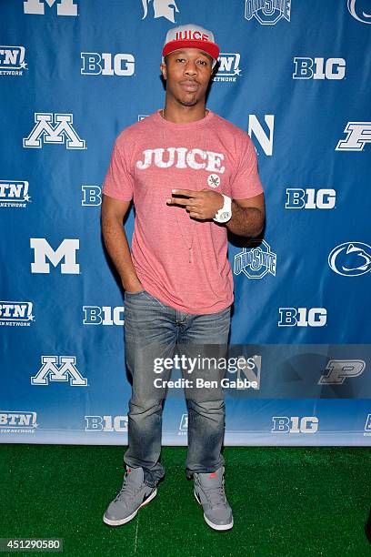 Musical artist Mekka Don attends The Big Ten Network Kick Off Party at Cipriani 42nd Street on June 26, 2014 in New York City.
