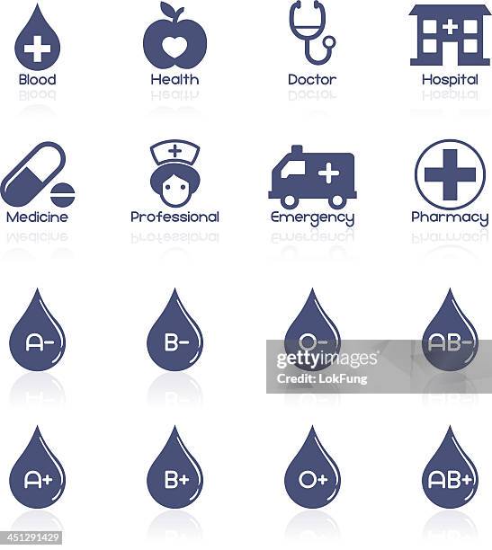 ilustraciones, imágenes clip art, dibujos animados e iconos de stock de hospital y colección de iconos de la interfaz de médico - urgencias-hospital