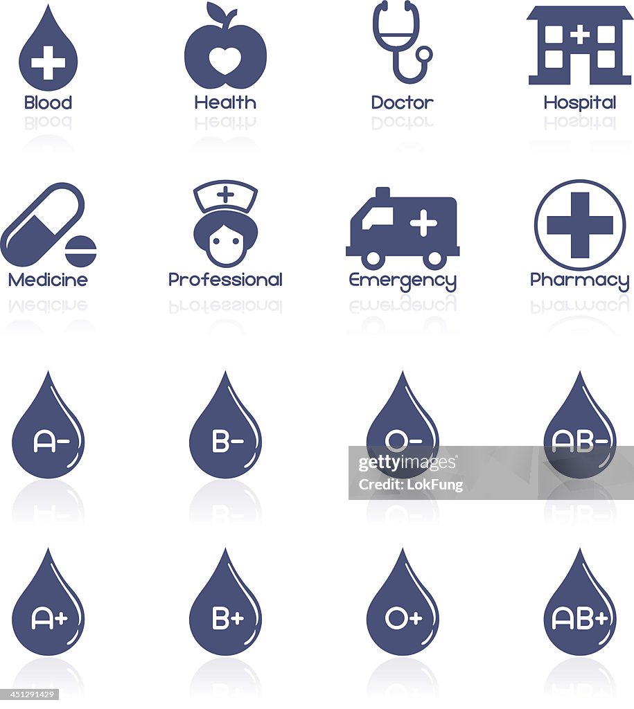 Hospital and medical Interface icon collection
