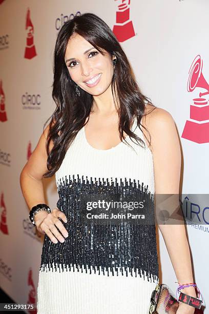 Personality Giselle Blondet attends The 14th Annual Latin GRAMMY Awards after party at the Mandalay Bay Events Center on November 21, 2013 in Las...