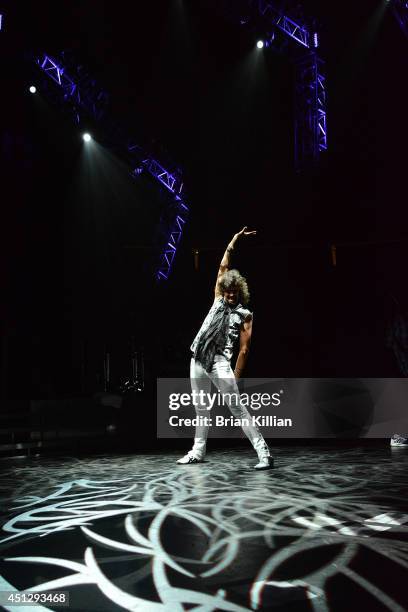 Singer Kelly Hansen of the group Foreigner performs at Prudential Center on June 26, 2014 in Newark, New Jersey.