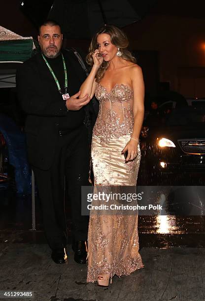 Model Claudia Vasquez arrives at the 14th Annual Latin GRAMMY Awards held at the Mandalay Bay Convention Center on November 21, 2013 in Las Vegas,...