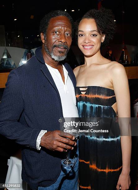 Actors Clarke Peters and Britne Oldford attend "The Divide" series premiere after party at Circo on June 26, 2014 in New York City.