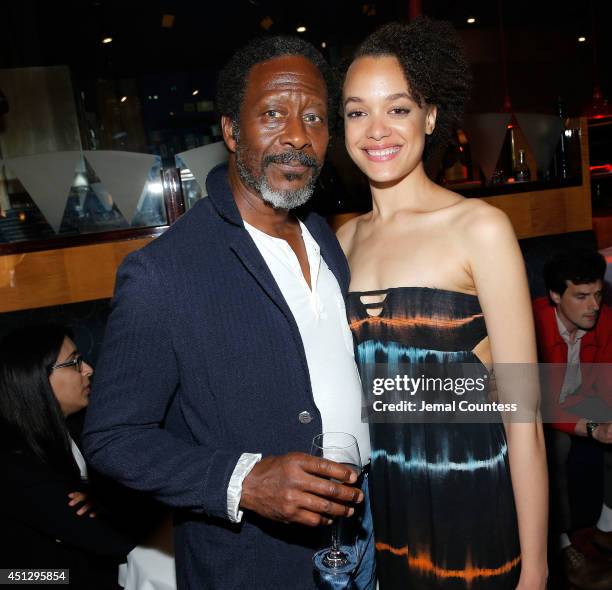 Actors Clarke Peters and Britne Oldford attend "The Divide" series premiere after party at Circo on June 26, 2014 in New York City.