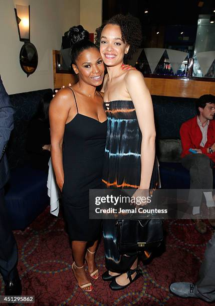 Actors Nia Long and Britne Oldford attend "The Divide" series premiere after party at Circo on June 26, 2014 in New York City.