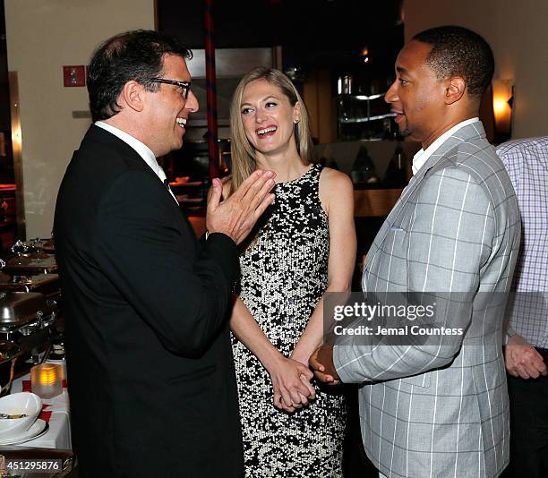 Series creator Richard LaGravenese, actress Marin Ireland and actor Damon Gupton attend "The Divide" series premiere after party at Circo on June 26,...