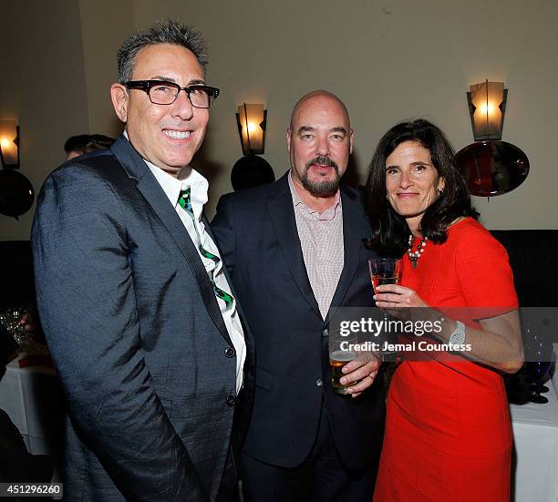 President and General Manager of WE tv Marc Juris, Joel Stillerman and producer Cheryl Bloch attend "The Divide" series premiere after party at Circo...