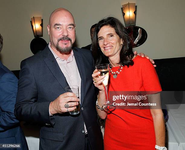 Joel Stillerman and producer Cheryl Bloch attend "The Divide" series premiere after party at Circo on June 26, 2014 in New York City.