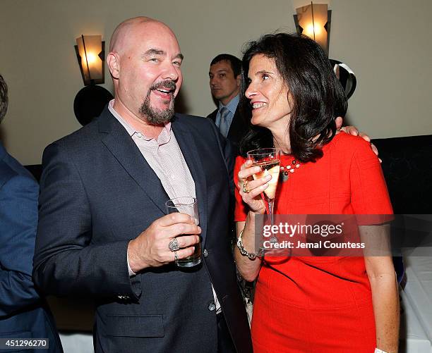 Joel Stillerman and producer Cheryl Bloch attend "The Divide" series premiere after party at Circo on June 26, 2014 in New York City.