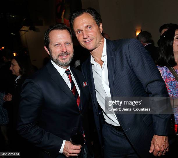Theater director Rob Ashford and series creator/director Tony Goldwyn attend "The Divide" series premiere after party at Circo on June 26, 2014 in...