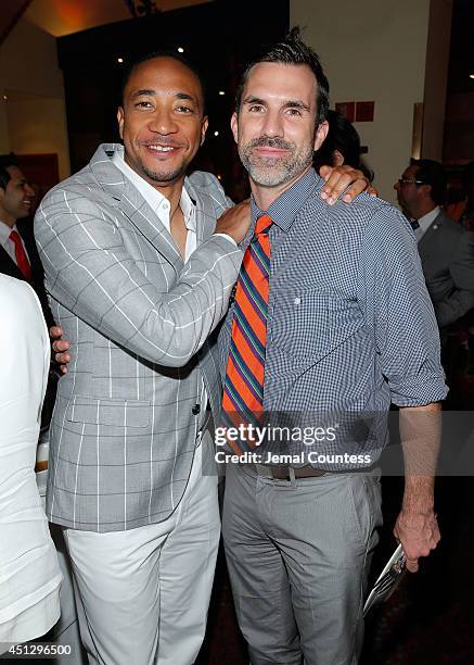 Actors Damon Gupton and Paul Schneider attend "The Divide" series premiere after party at Circo on June 26, 2014 in New York City.