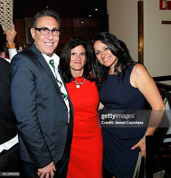 President and General Manager of WE tv Marc Juris, Joel Stillerman and Theresa Patari attend "The Divide" series premiere after party at Circo on...