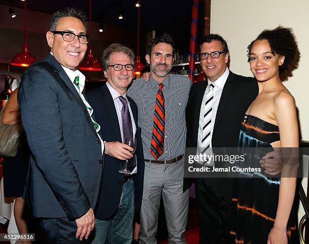 President and General Manager of WE tv Marc Juris, lawyer Barry Scheck, Paul Schneider, series creator Richard LaGravenese and actress Britne Oldford...