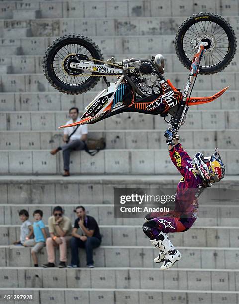 The Red Bull X-Fighters World Tour Madrid stage was held at Las Ventas which is regarded as the home of bullfighting in Spain on June 27, 2014.