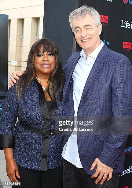 Chaz Ebert and Leonard Maltin attend the Premiere of Magnolia Pictures' 'Life Itself' at the ArcLight Hollywood on June 26, 2014 in Hollywood,...