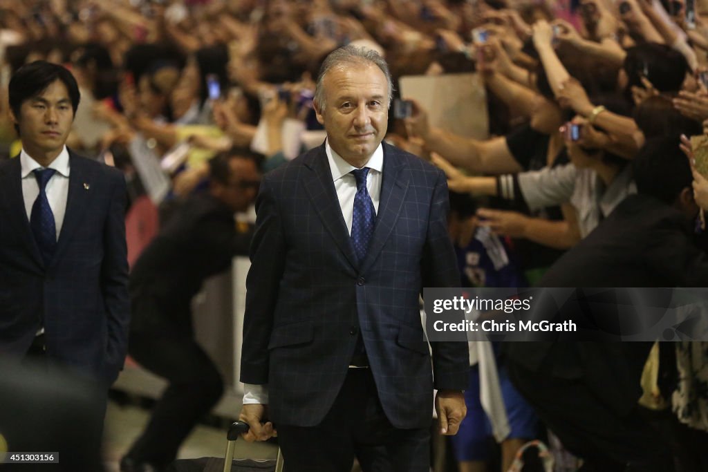 The Japan Team Arrive Back From Brazil