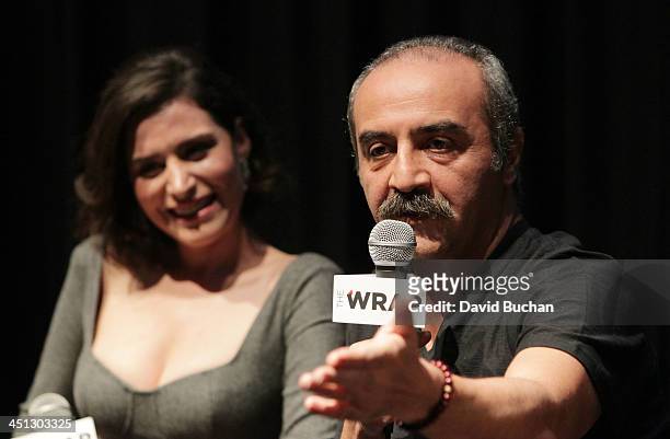 Actress Belcim Bilgin and Director Yilmaz Erdogan attend TheWrap's Awards & Foreign Screening Series "The Butterfly's Dream" at the Landmark Theater...