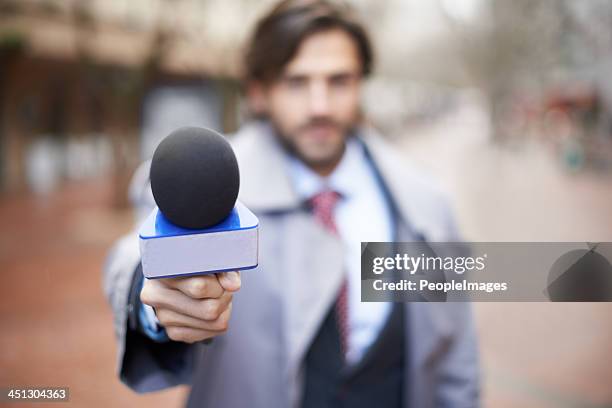 would you like to comment? - reporter microphone stock pictures, royalty-free photos & images